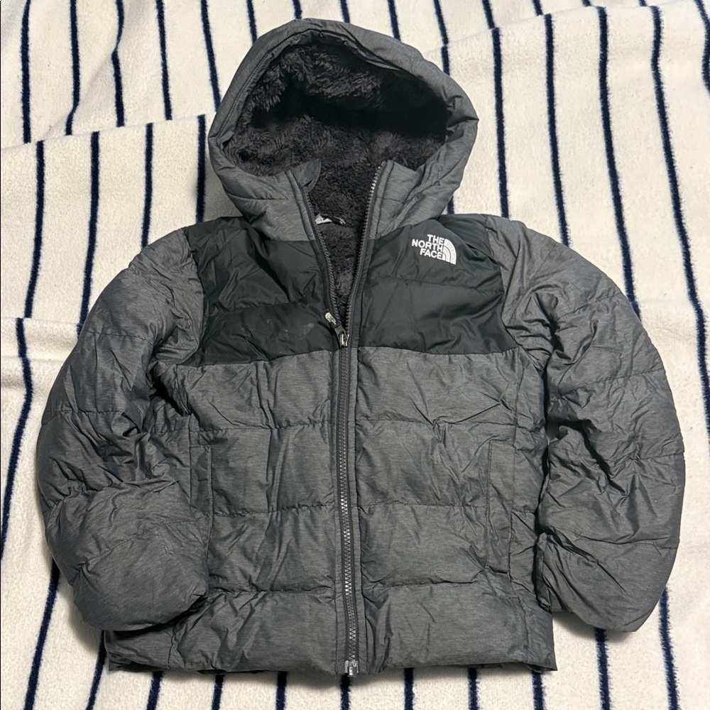 The North Face Charcoal and Black Hooded Jacket